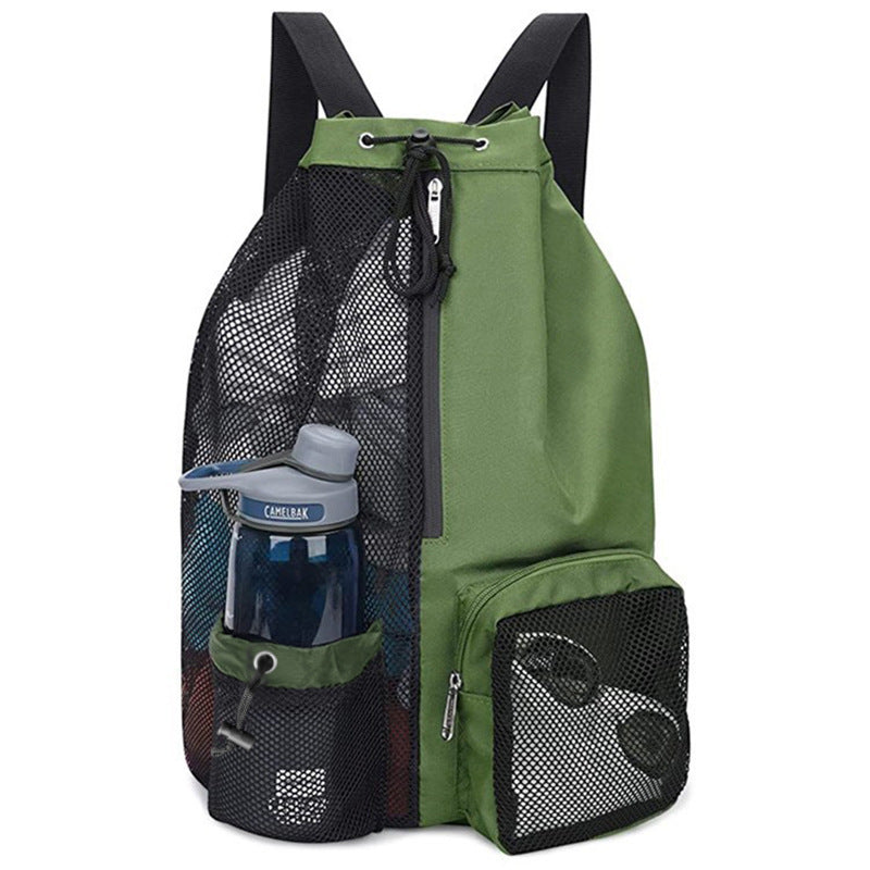 Mesh Drawstring Backpack for Swimming and Gym