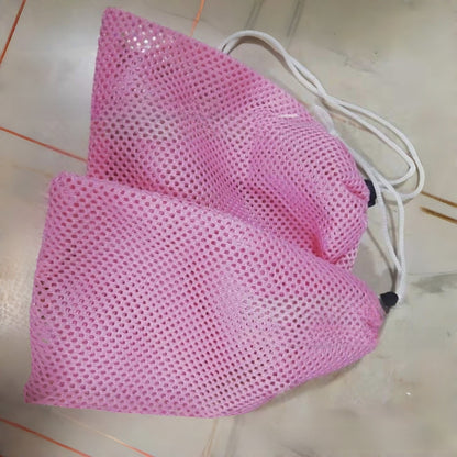 Mesh drawstring bag