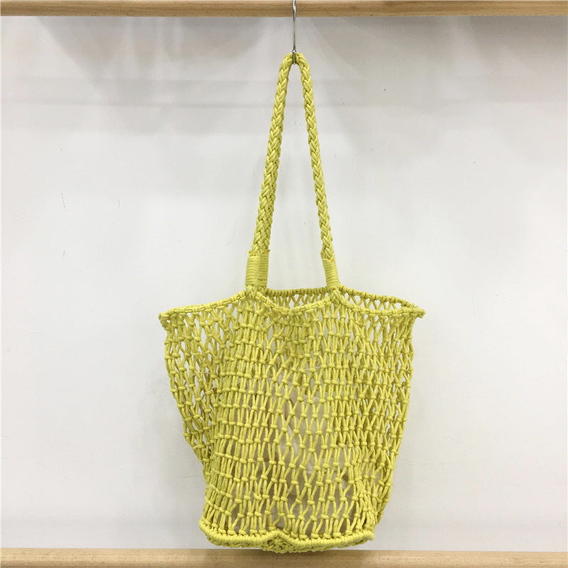 Mesh Drawstring Tote Bag