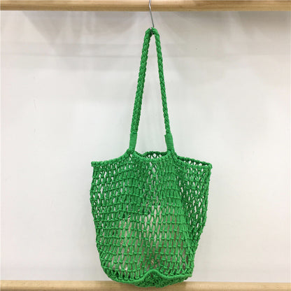 Mesh Drawstring Tote Bag