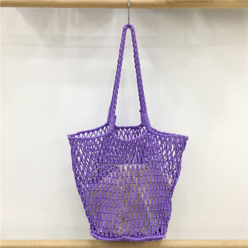 Mesh Drawstring Tote Bag