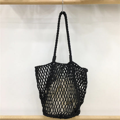 Mesh Drawstring Tote Bag