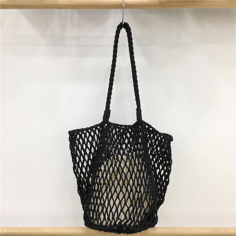 Mesh Drawstring Tote Bag