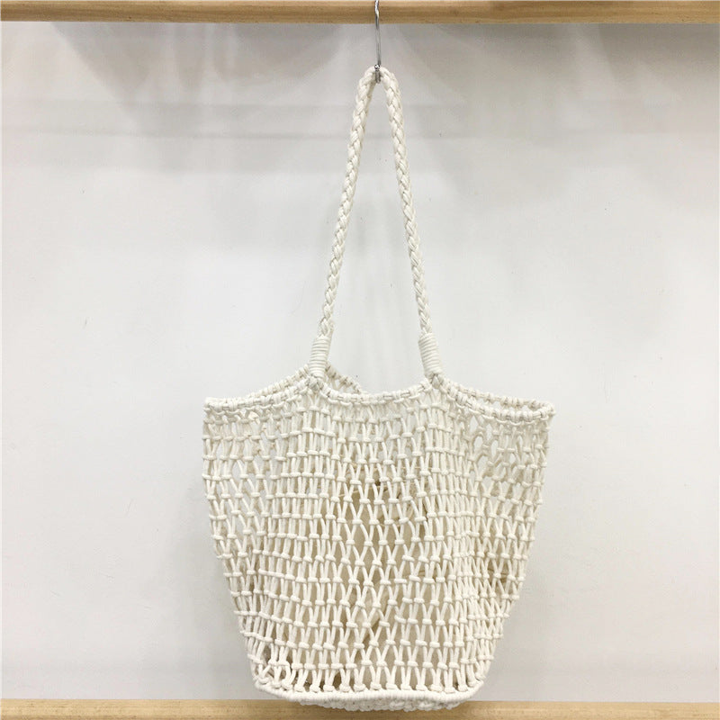 Mesh Drawstring Tote Bag
