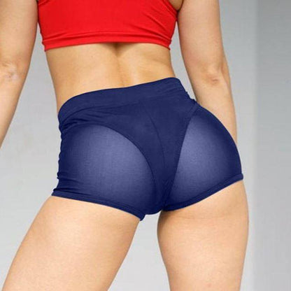 Mesh exercise yoga shorts