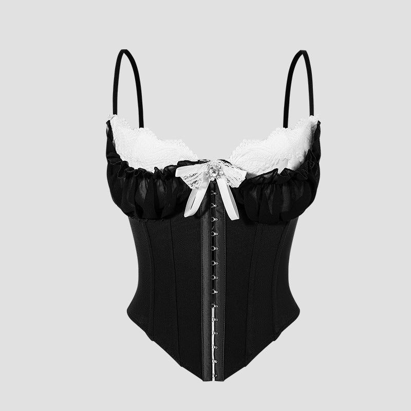 Mesh Lace Splicing Camisole Top