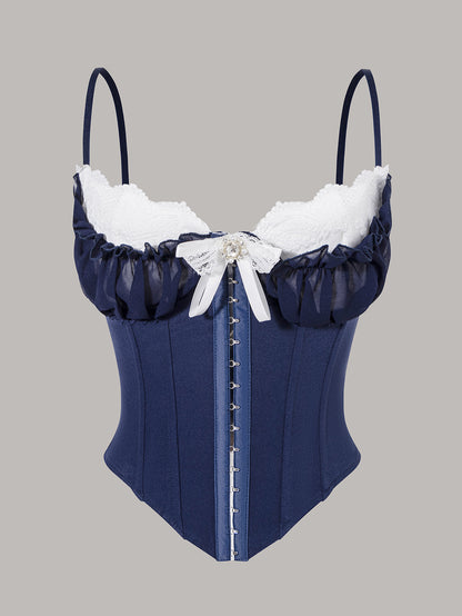 Mesh Lace Splicing Camisole Top