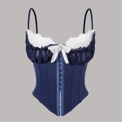 Mesh Lace Splicing Camisole Top