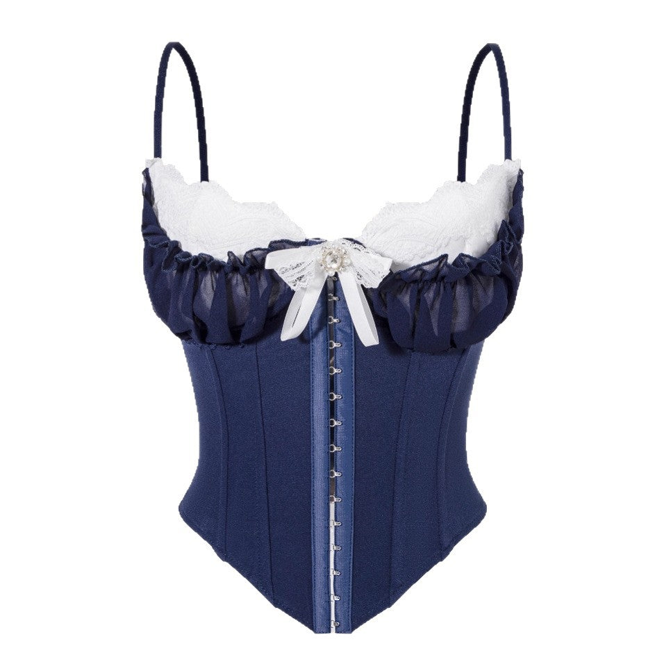 Mesh Lace Splicing Camisole Top