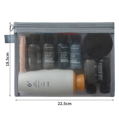 Mesh makeup bag