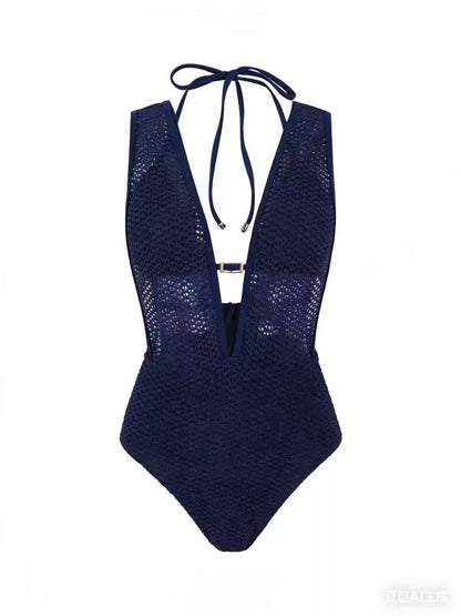 Mesh One-Piece Swimsuit