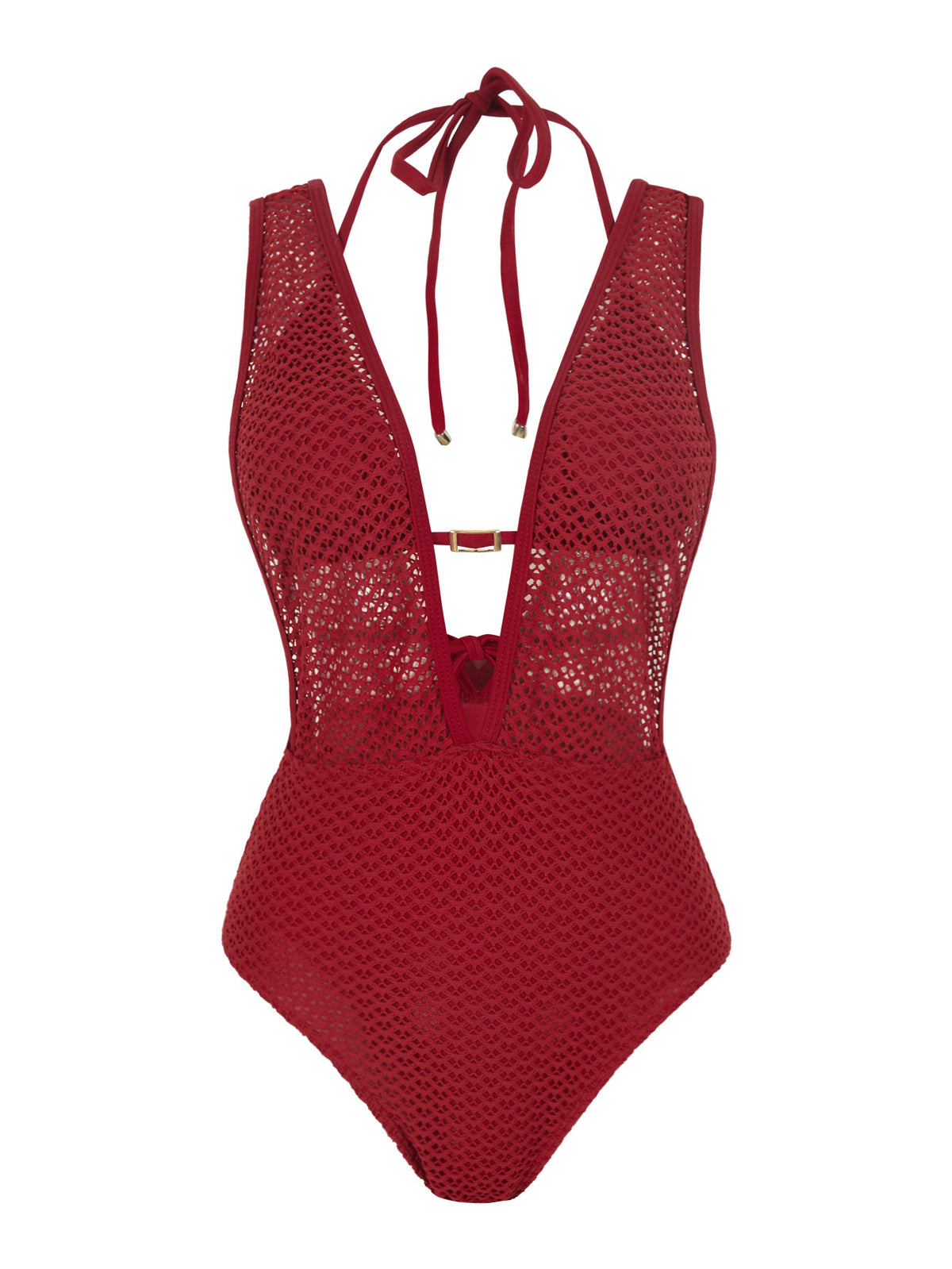 Mesh One-Piece Swimsuit