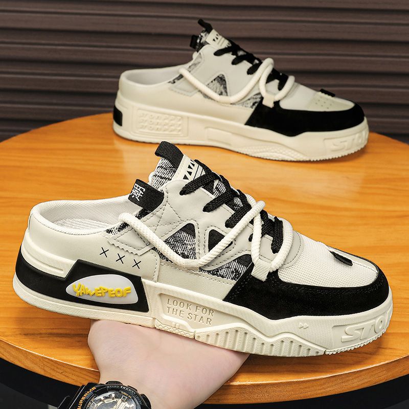 Mesh panel shoes