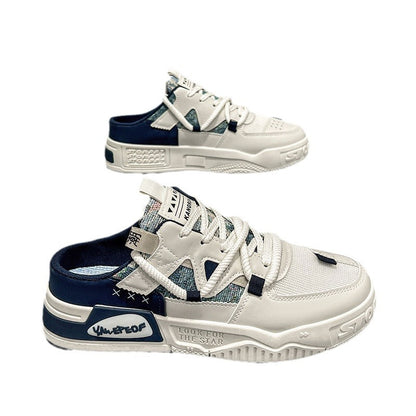 Mesh panel shoes