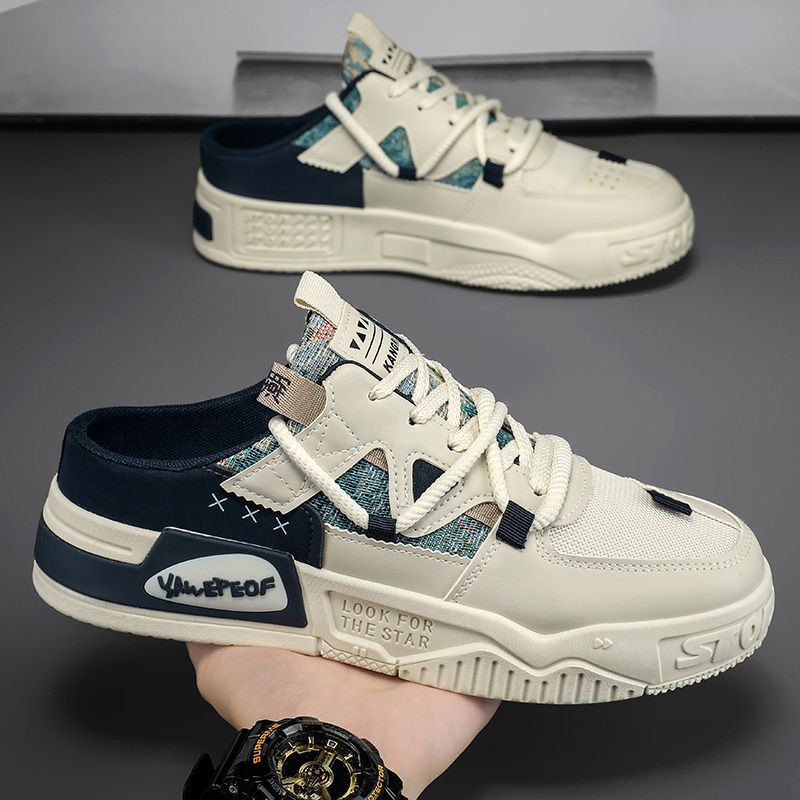 Mesh panel shoes