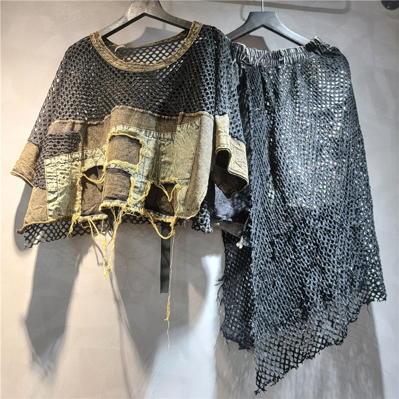 Mesh patching two-piece set