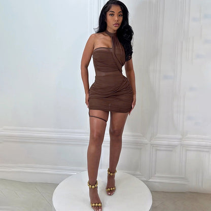 Mesh Patchwork Bodycon Dress