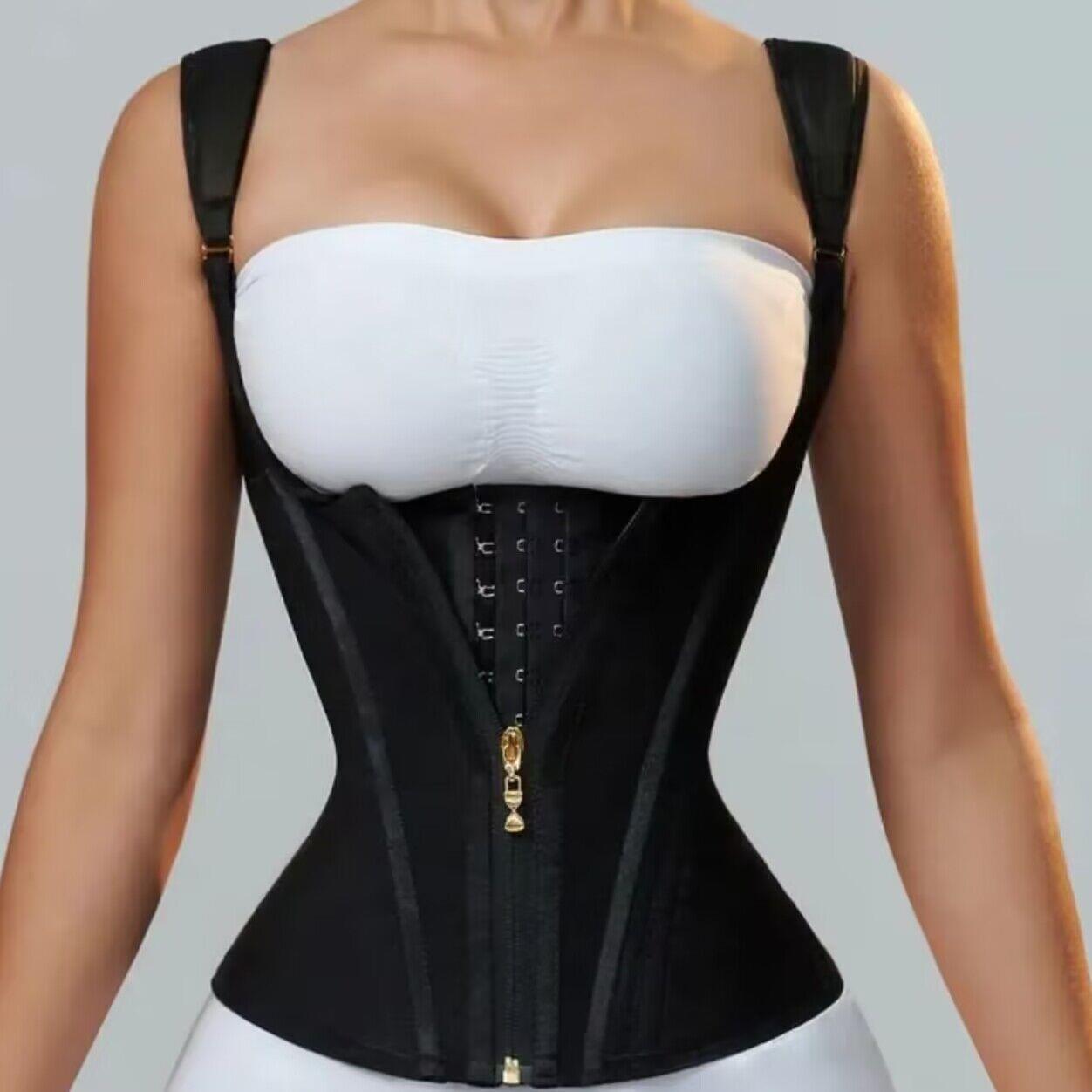 Mesh Posture Correcting Shapewear Top with Adjustable Compression