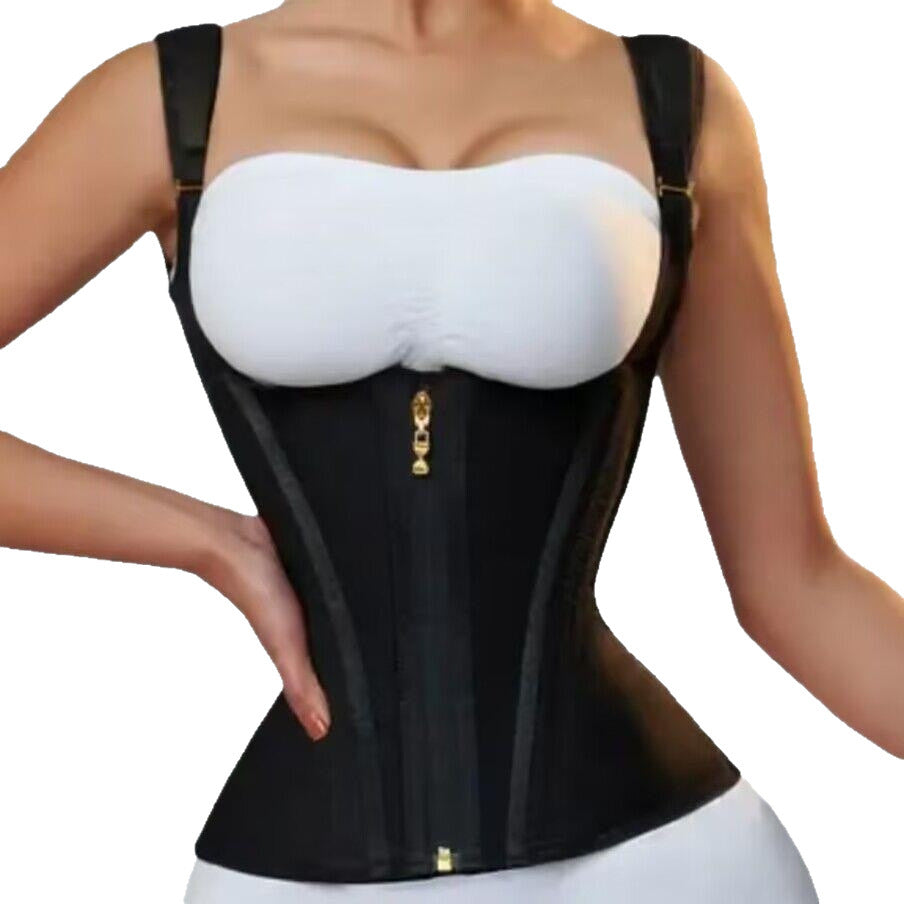 Mesh Posture Correcting Shapewear Top with Adjustable Compression