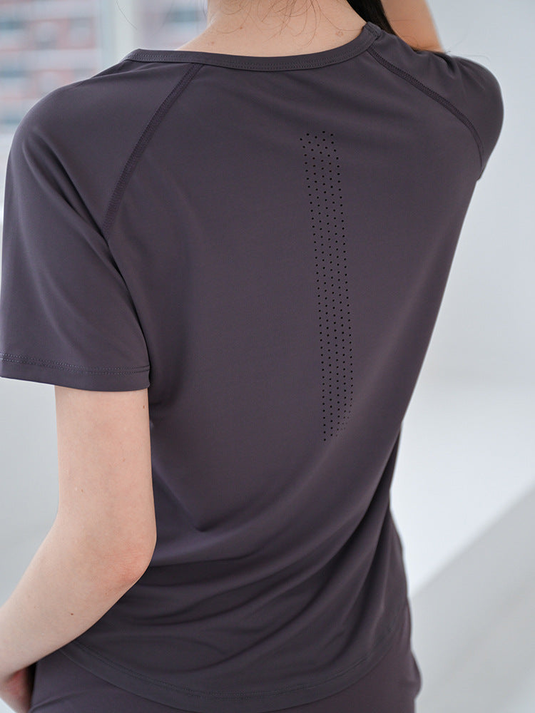 Mesh Sports T-Shirt for Women Loose Fitness Yoga Top