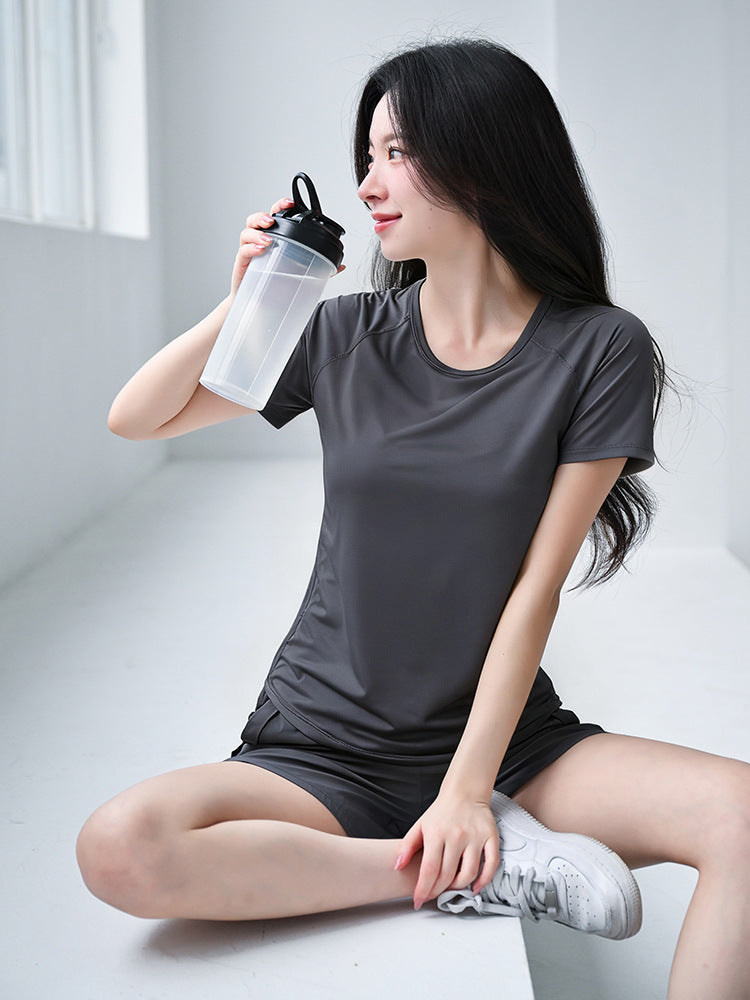 Mesh Sports T-Shirt for Women Loose Fitness Yoga Top
