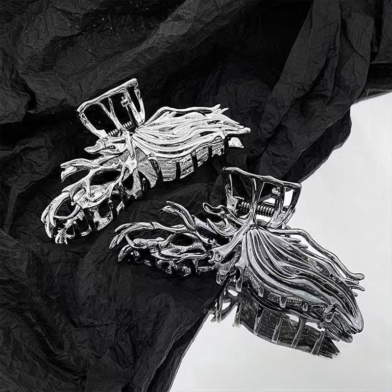 Metal Alloy Pearl Hair Claw Clip
