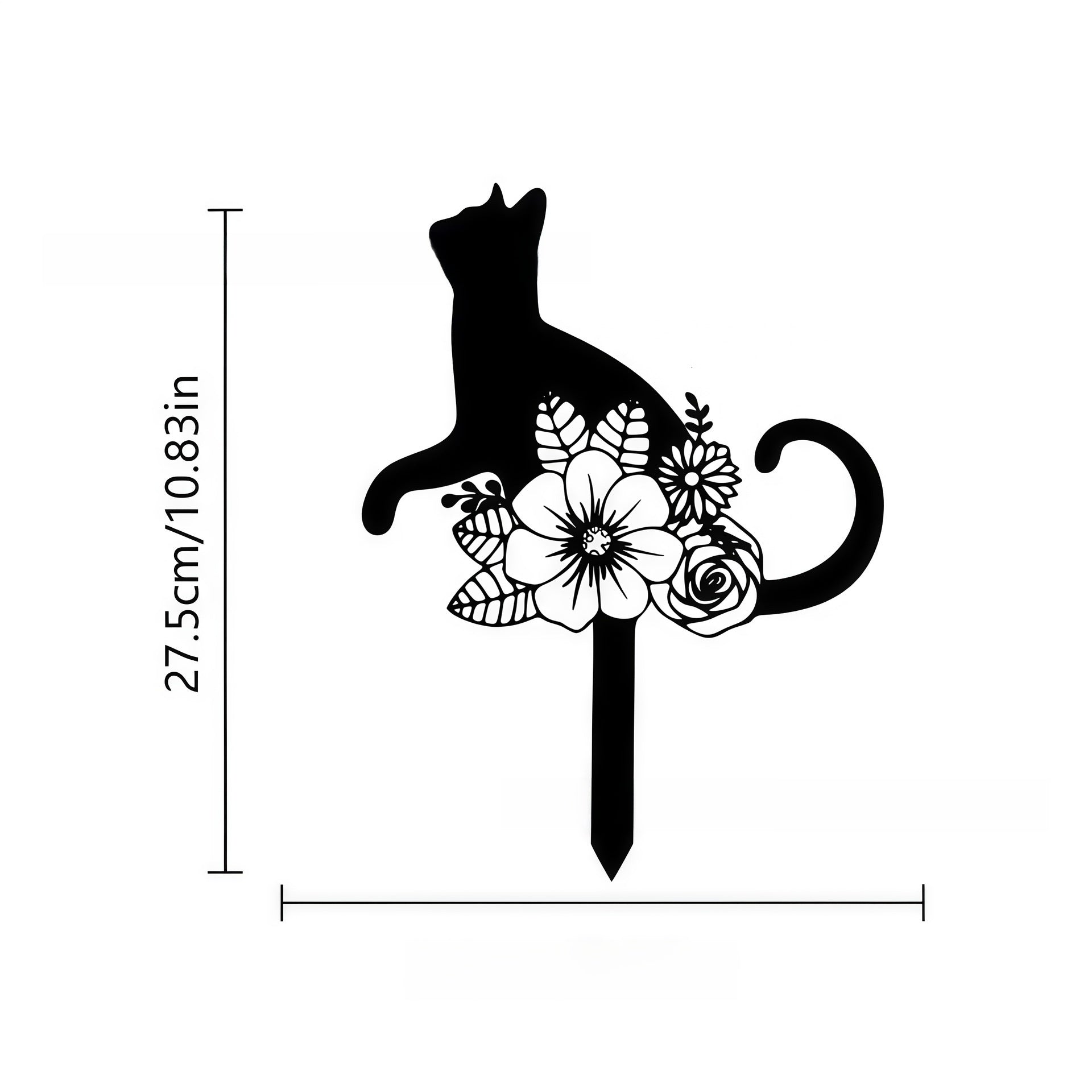 Metal Animal Garden Stake Silhouette Decor