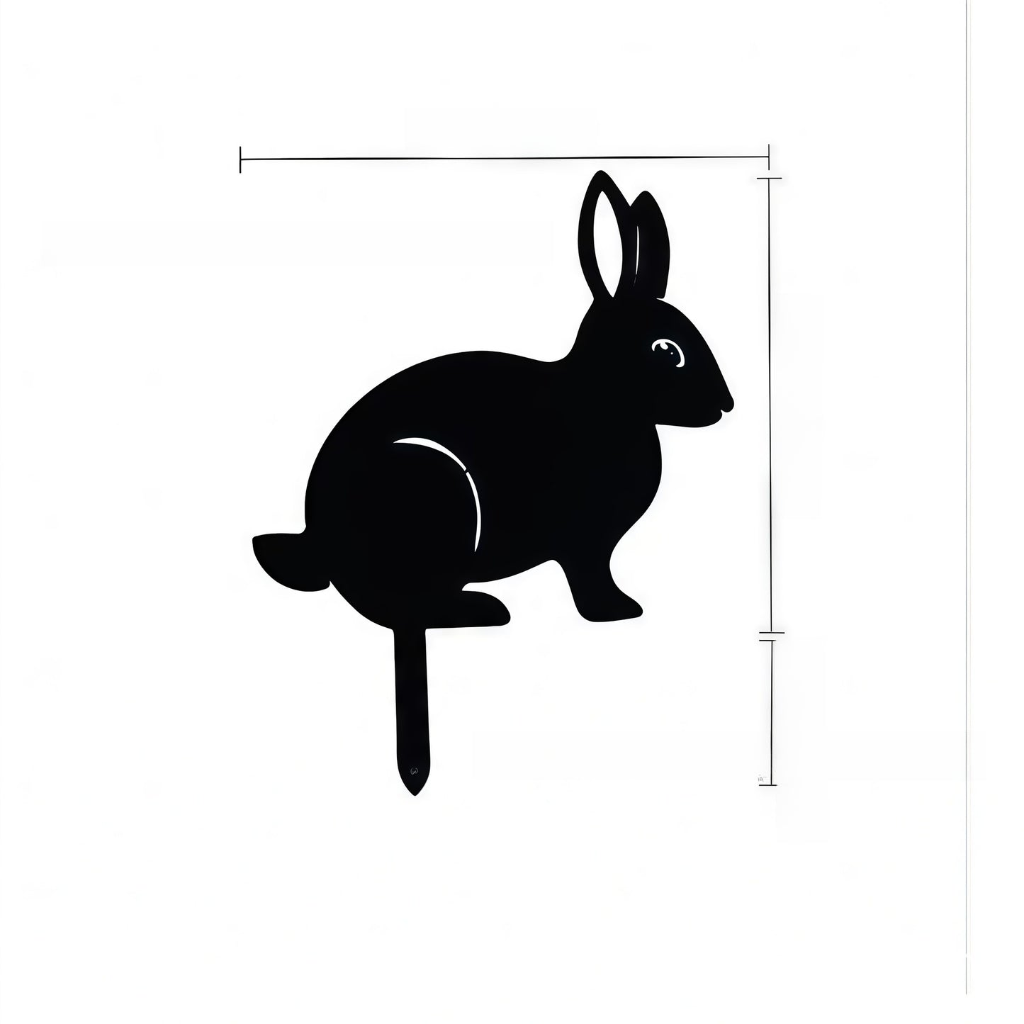 Metal Animal Garden Stake Silhouette Decor