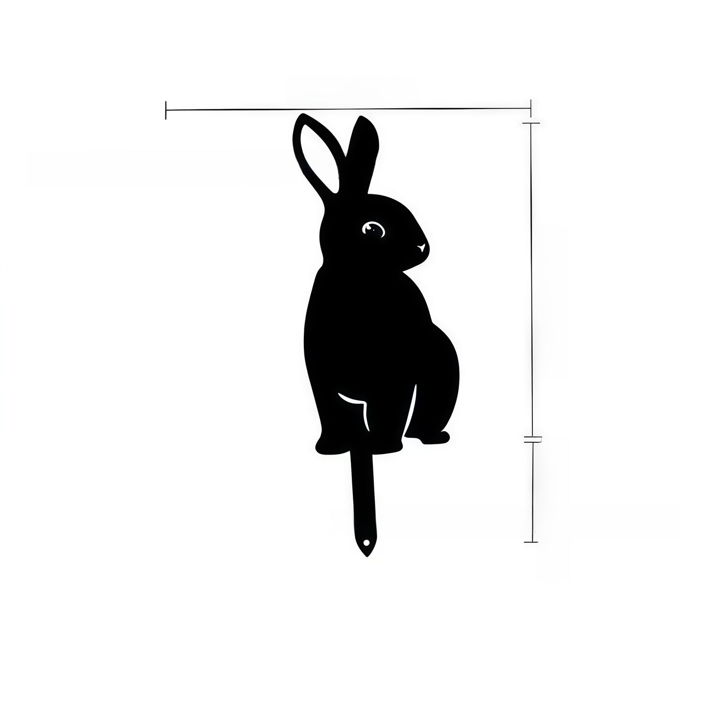 Metal Animal Garden Stake Silhouette Decor
