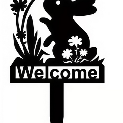 Metal Animal Garden Stake Silhouette Decor
