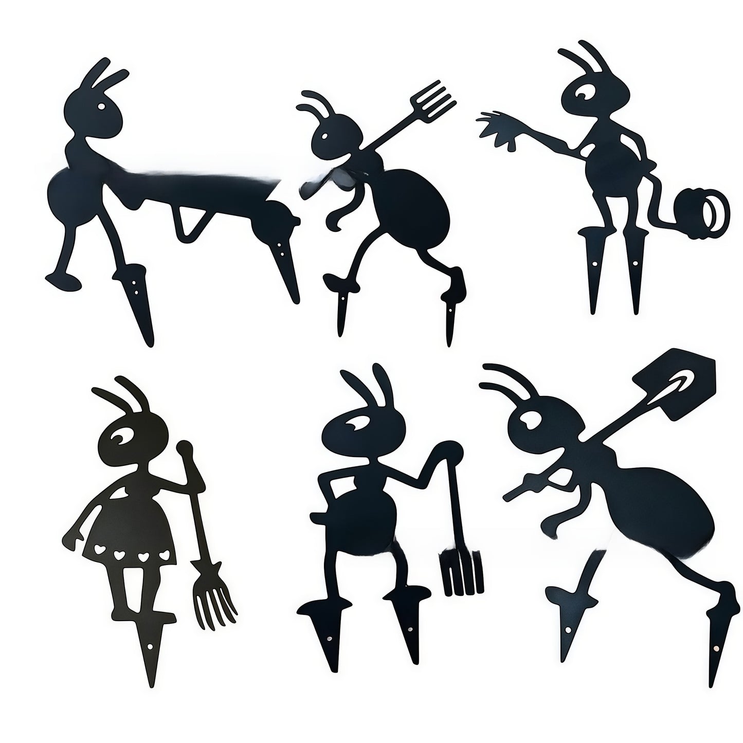 Metal Animal Garden Stake Silhouette Decor