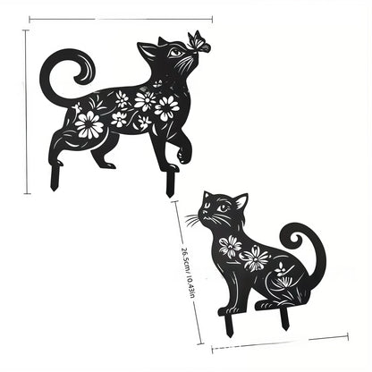 Metal Animal Garden Stake Silhouette Decor