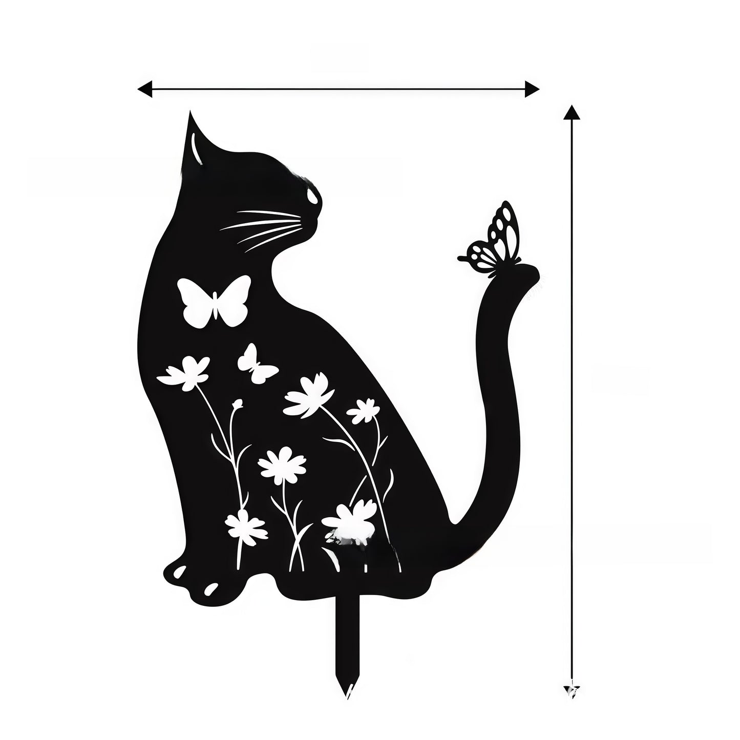 Metal Animal Garden Stake Silhouette Decor