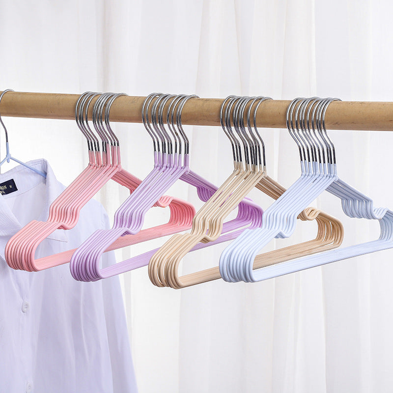 Metal anti-slip dipped plastic clothes drying rack