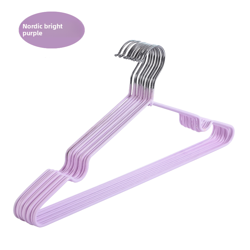 Metal anti-slip dipped plastic clothes drying rack