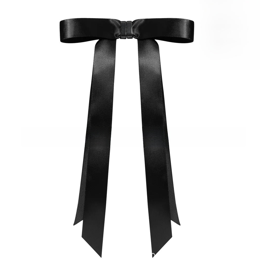 Metal bow magnetic hair clip