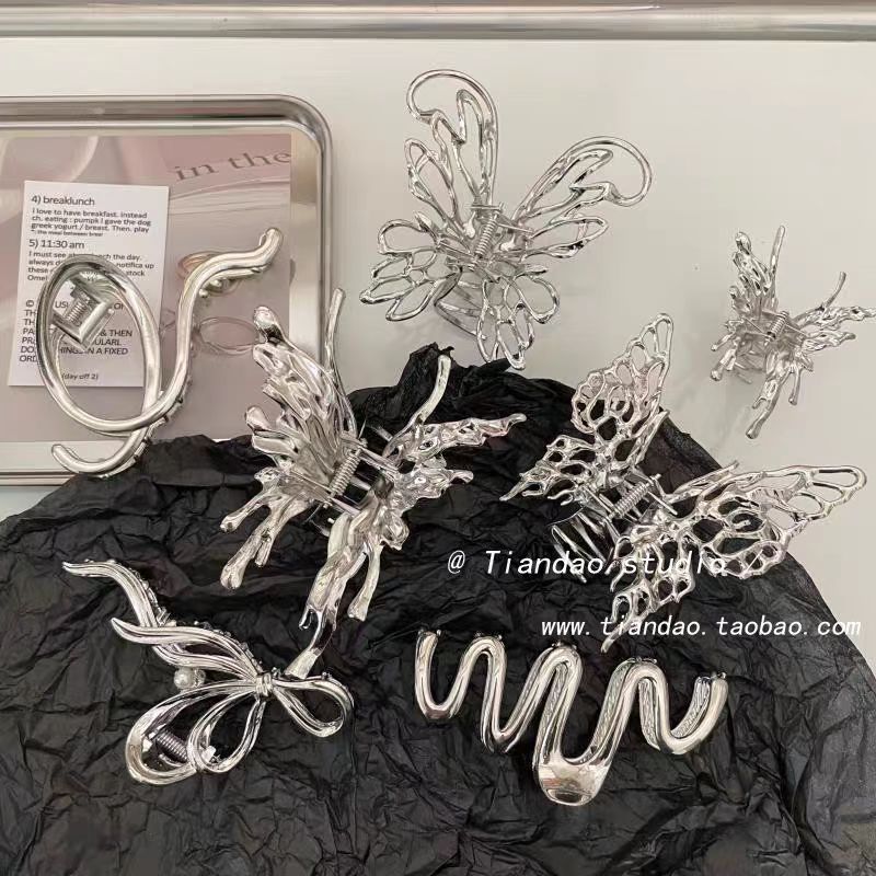 Metal Butterfly Hair Clips