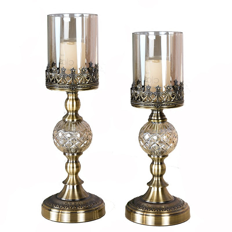 Metal candle holder