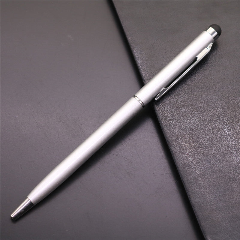 Metal Capacitive Stylus Pen with Ballpoint and Toothpick