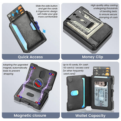 Metal cardholder wallet
