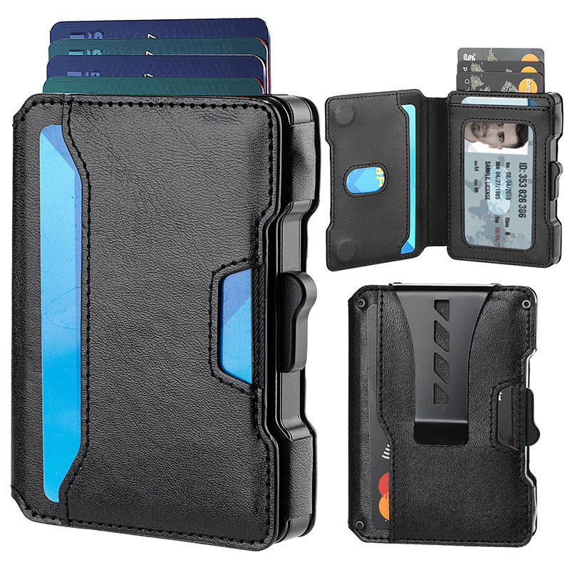 Metal cardholder wallet