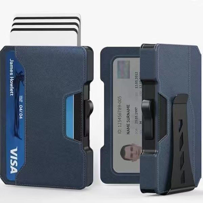 Metal cardholder wallet