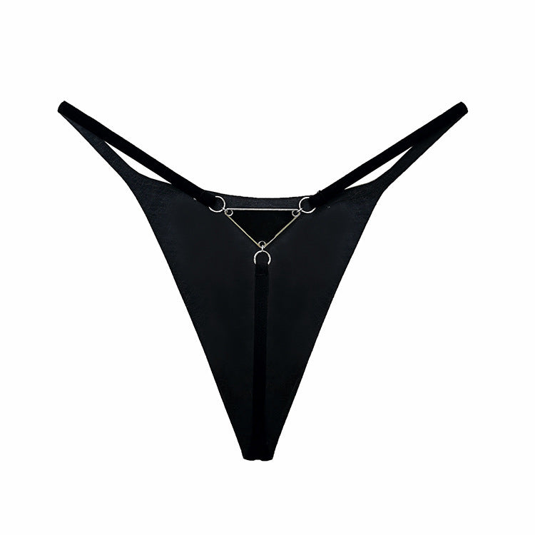 Metal chain thong underwear