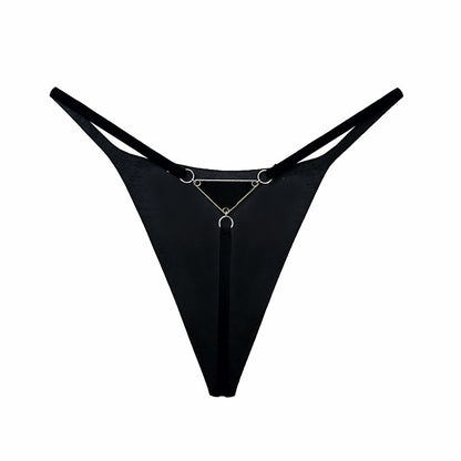 Metal chain thong underwear