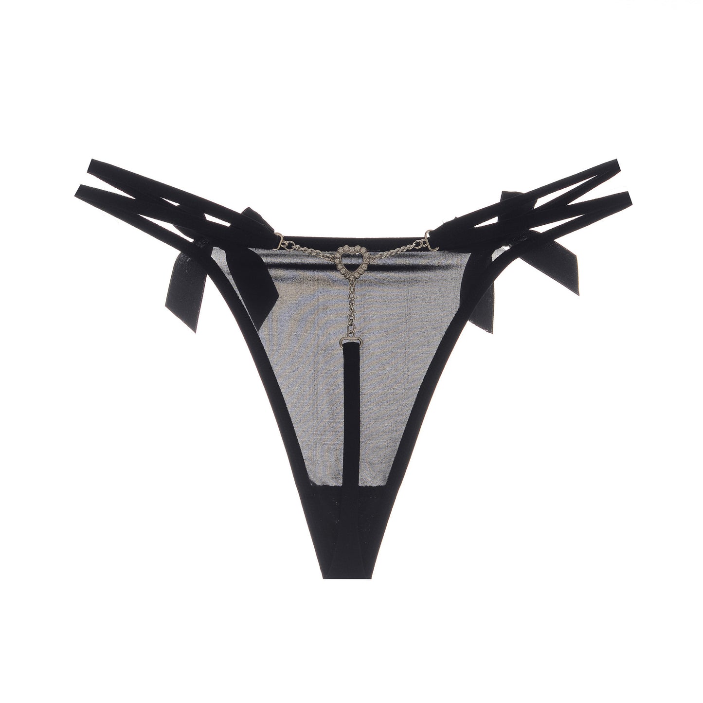 Metal chain thong underwear