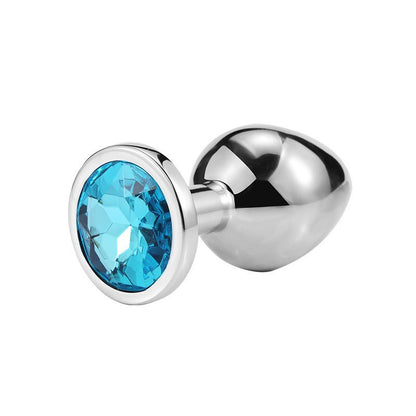 Metal circular anal plug