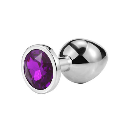 Metal circular anal plug