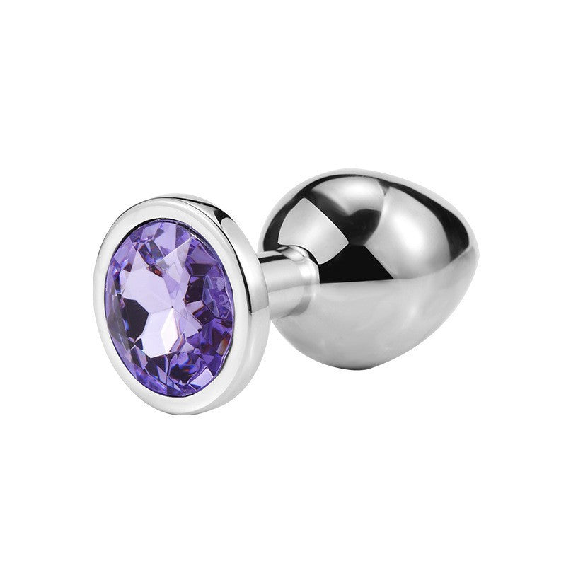 Metal circular anal plug
