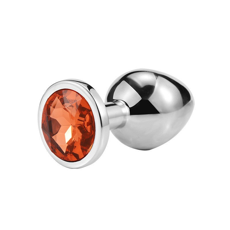 Metal circular anal plug