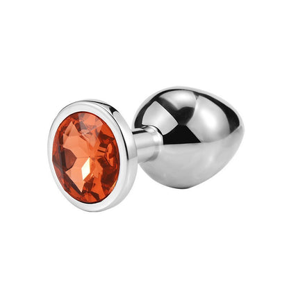 Metal circular anal plug